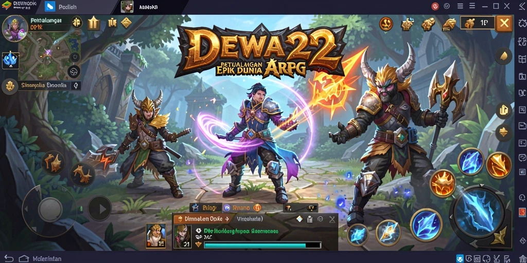 Gameplay menarik dengan grafis menawan di DEWA22.