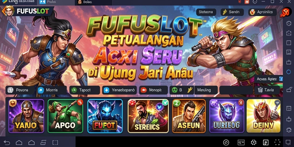 Tampilan gameplay seru dari FUFUSLOT dalam aksi yang mendebarkan.