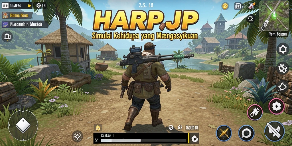 Tampilan gameplay menarik dari HARAPJP dengan grafik yang memukau.