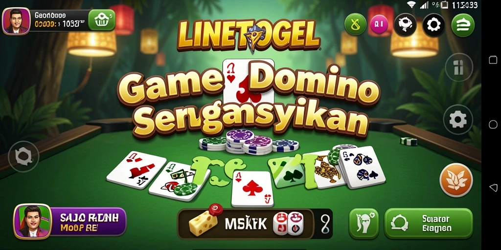 Tampilan gameplay Domino yang seru dan interaktif di LINETOGEL.