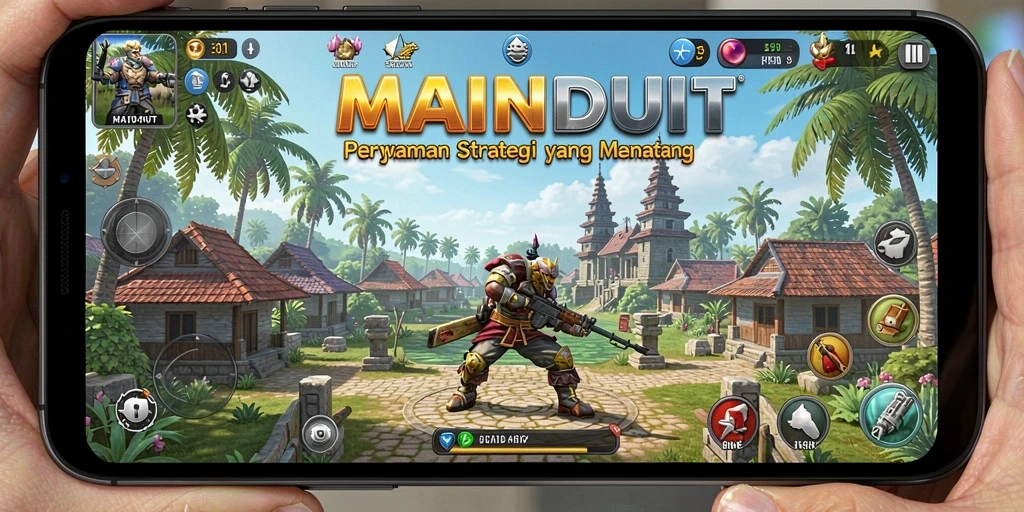 Tampilan gameplay MAINDUIT yang menarik dengan strategi pertarungan yang intens.