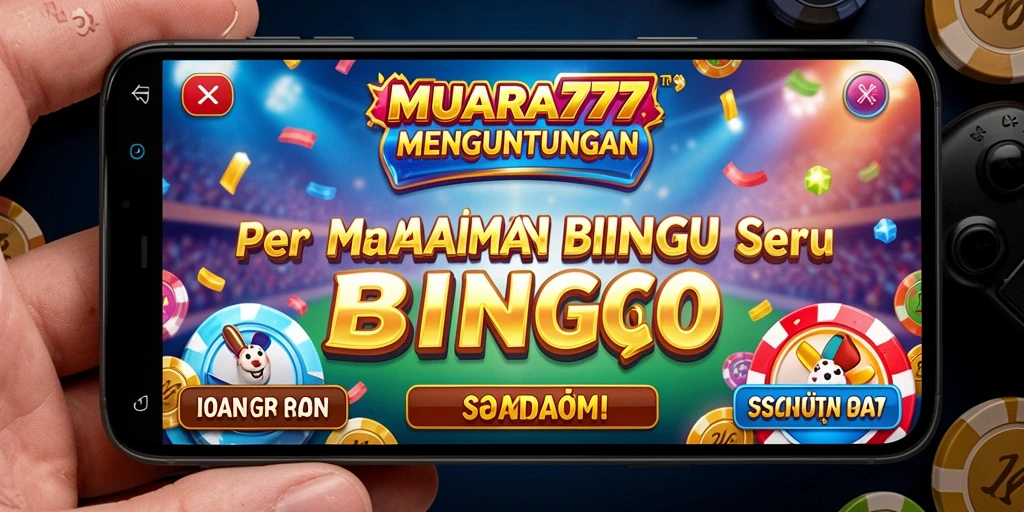 Tampilan gameplay bingo yang menarik dan interaktif.