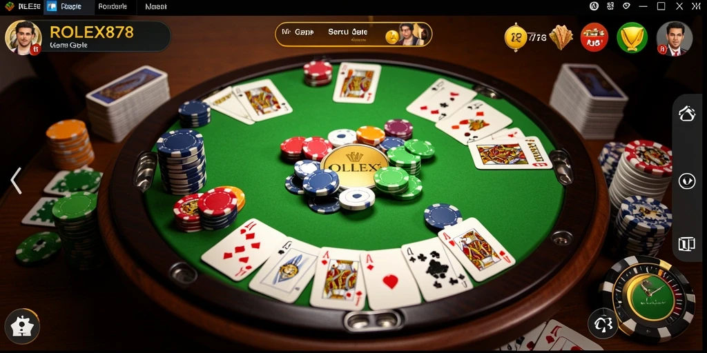 Tampilan gameplay Gaple yang menarik di ROLEX878.