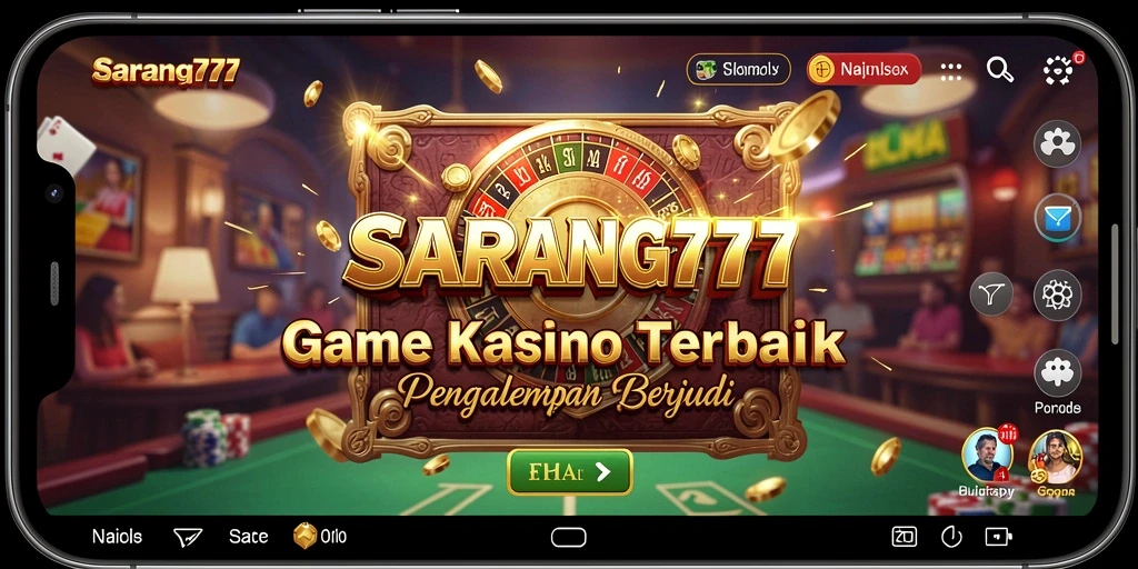 Tampilan gameplay menarik dari SARANG777 dengan berbagai pilihan permainan Kasino.